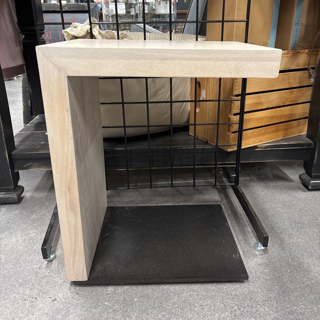 Four Hands C Shaped Side Table
