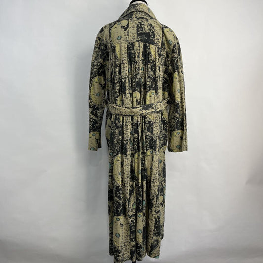 FP Floral-Paisley Duster Trench Coat