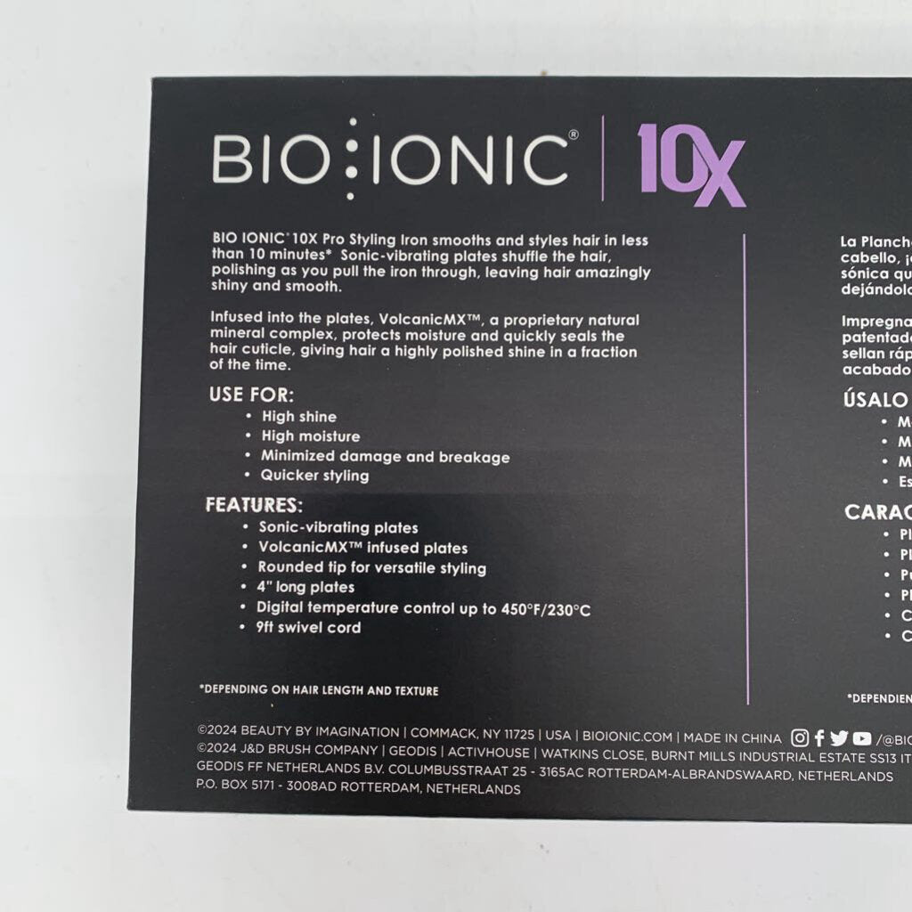 Bio Ionic 10X Flat Iron