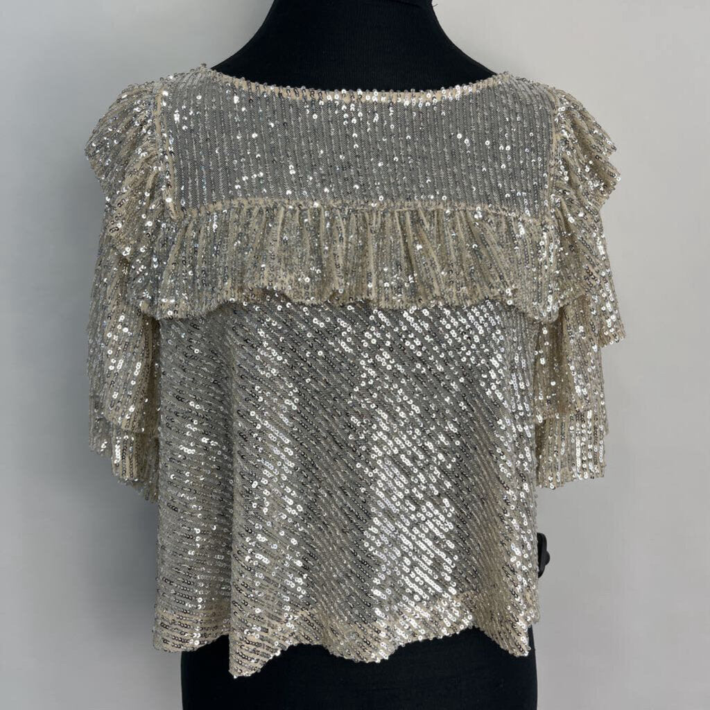 Free People Sequened Shirt