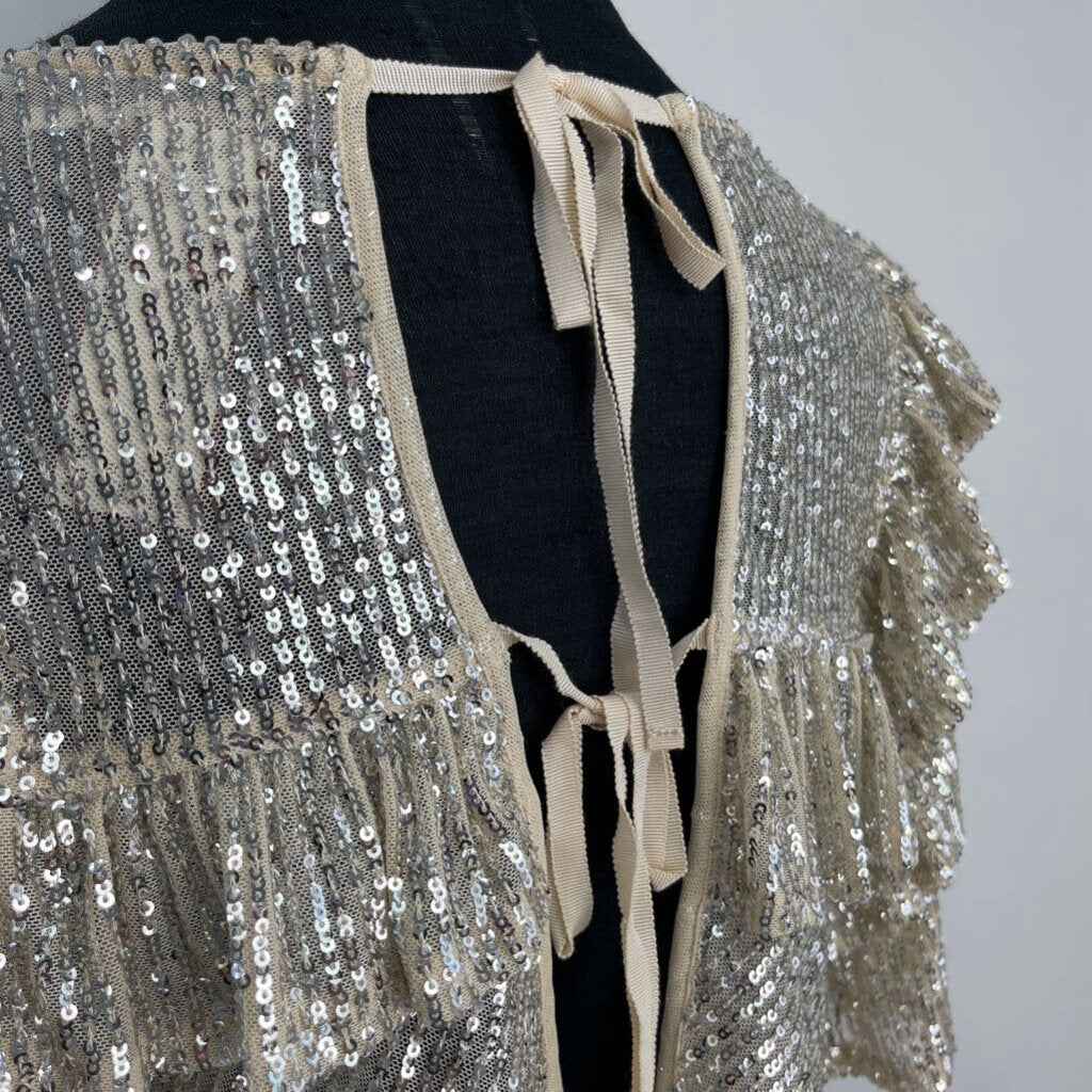 Free People Sequened Shirt