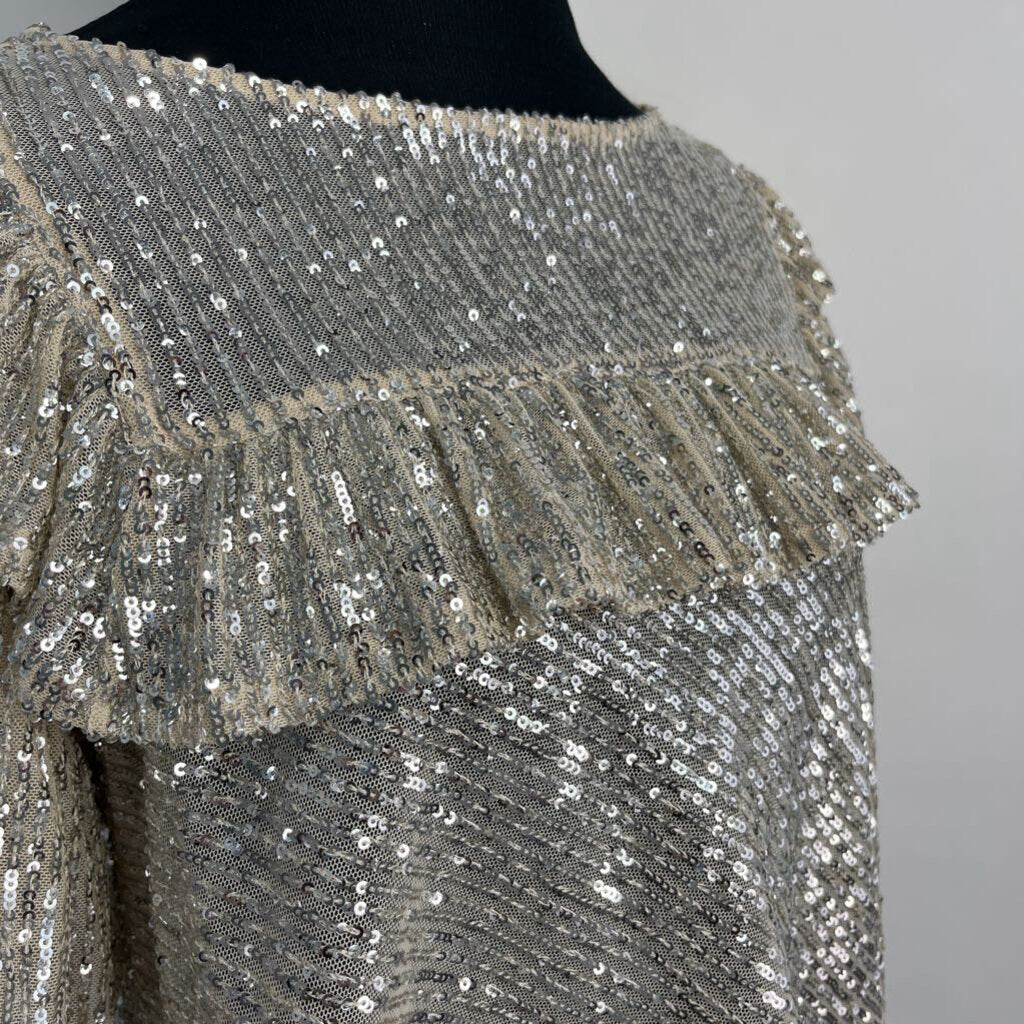 Free People Sequened Shirt