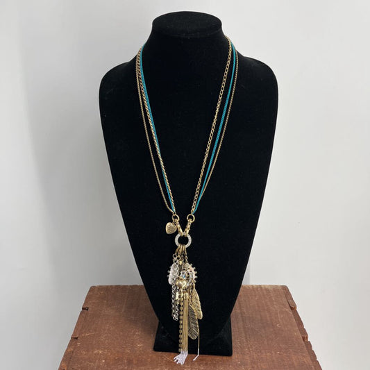 Betsey Johnson Dreamcatcher Charms Necklace