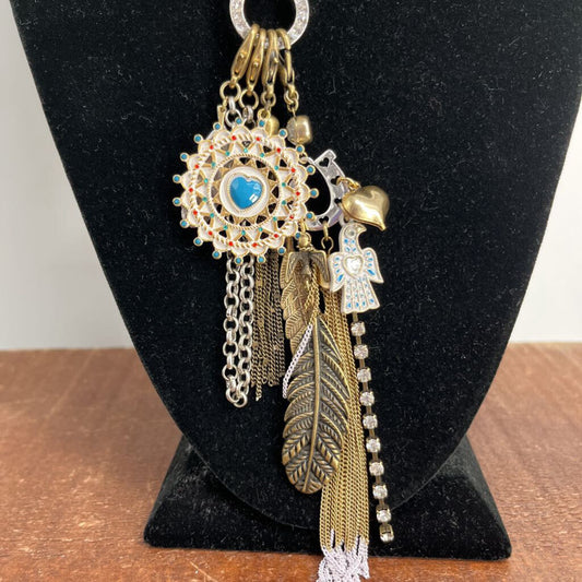 Betsey Johnson Dreamcatcher Charms Necklace