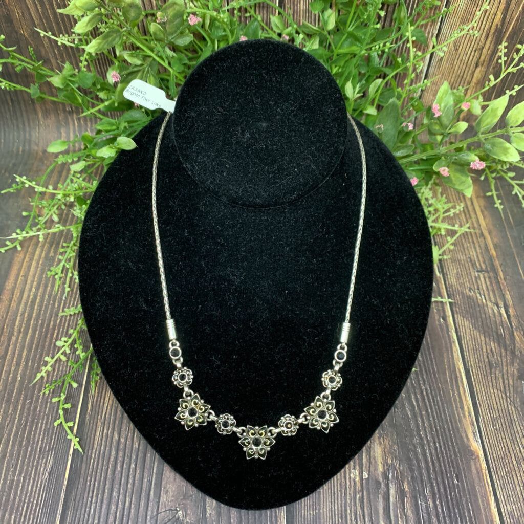 Brightn Flwr Lnks Ncklc