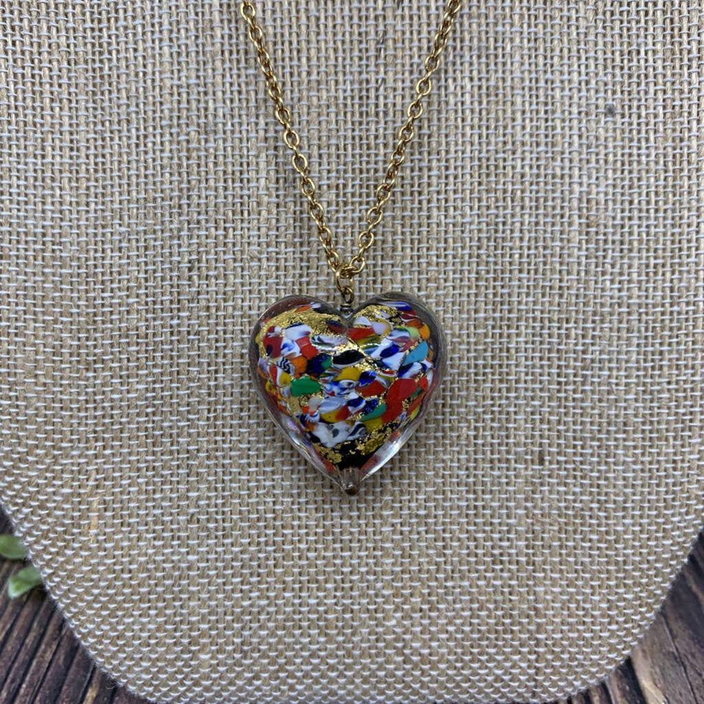 Dyadema Heart Glass Necklace