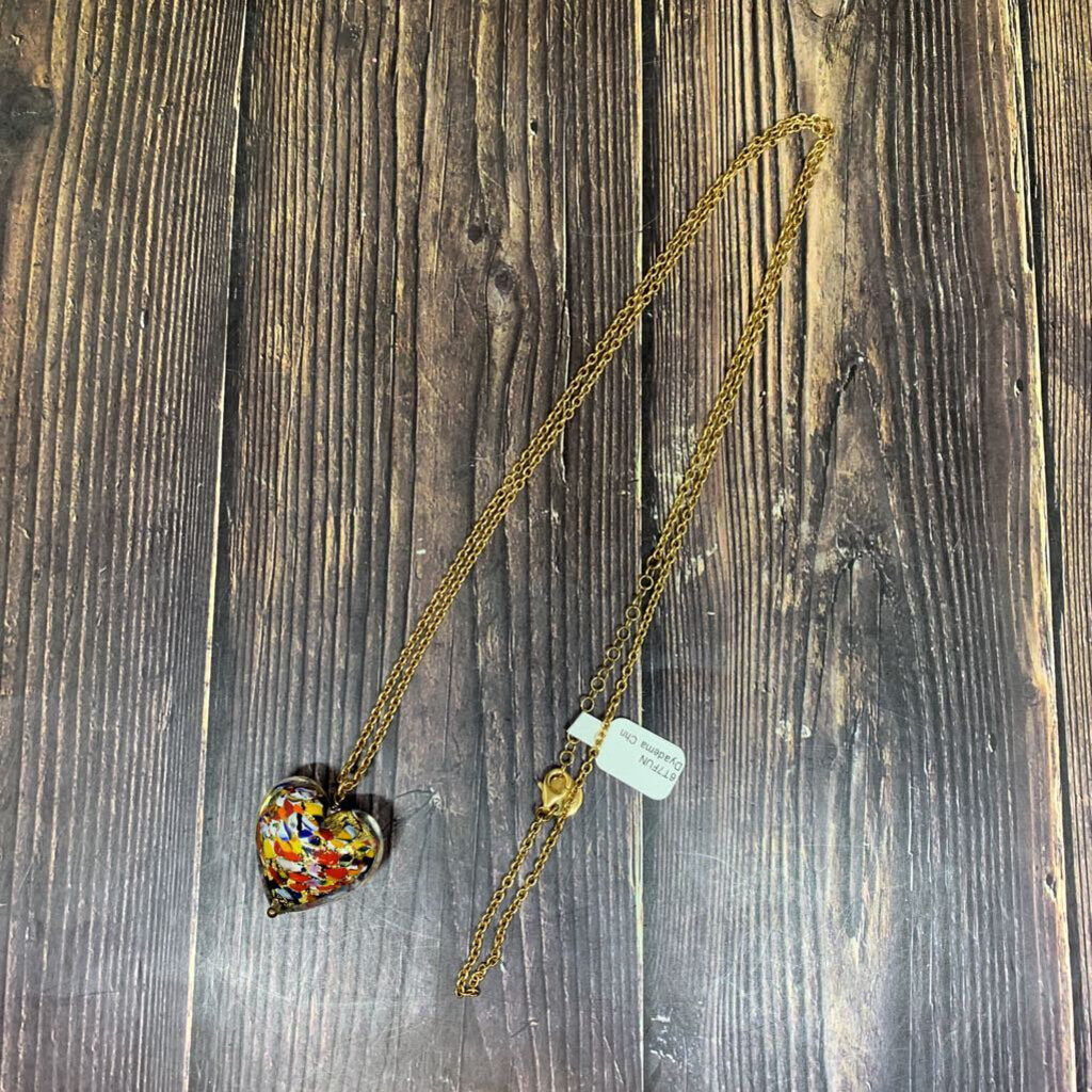 Dyadema Heart Glass Necklace