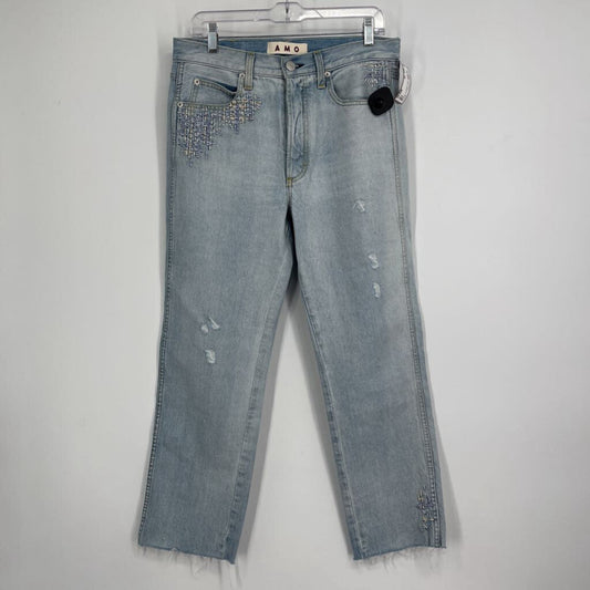 AMO Straight Ankle Jeans