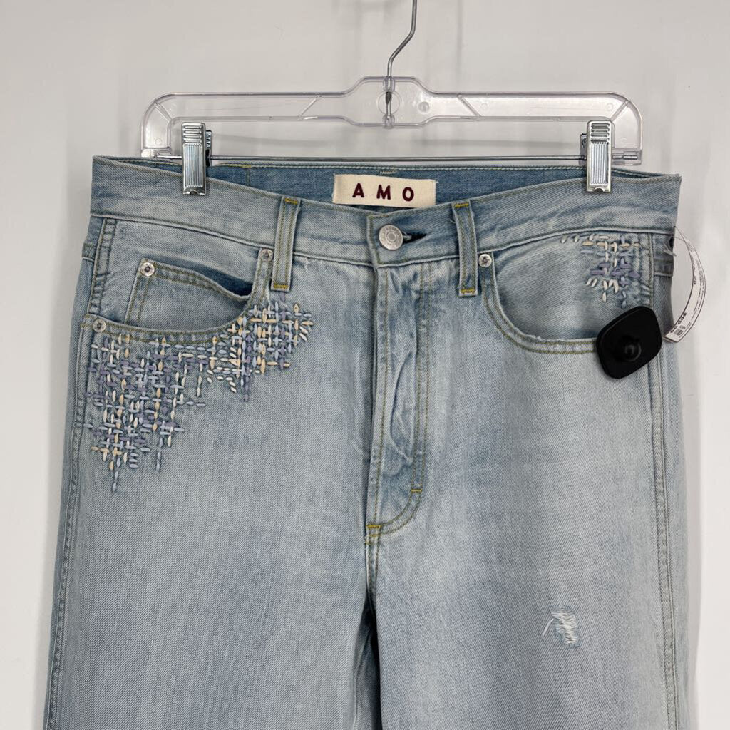 AMO Straight Ankle Jeans