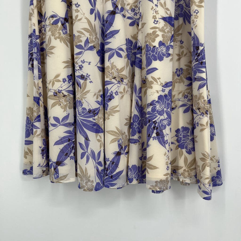 St John Floral Silk Skirt