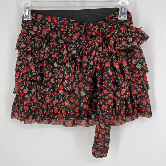 Angie Floral Mini Skirt