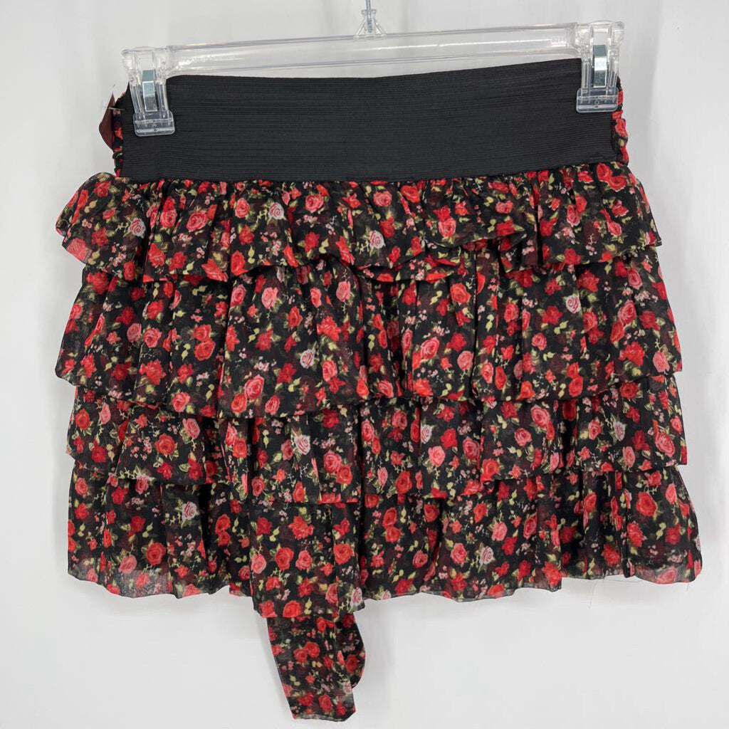 Angie Floral Mini Skirt