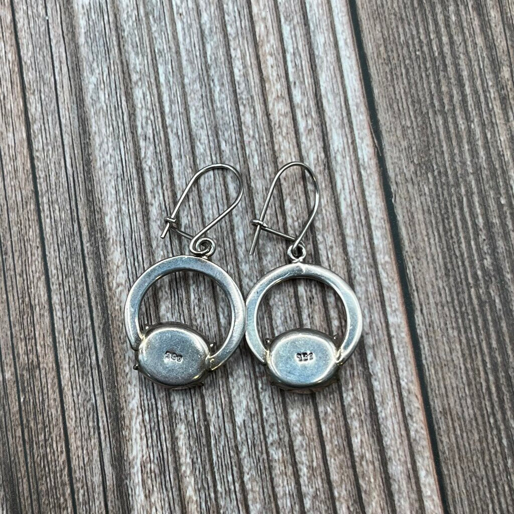 Sterling & Coral Earrings