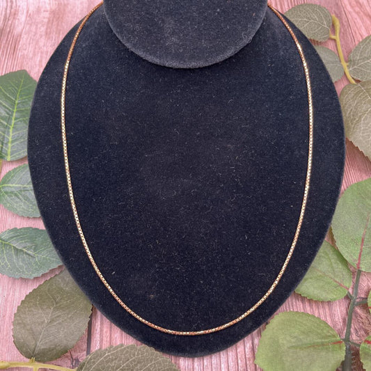 14k YG Boston Chain Necklace