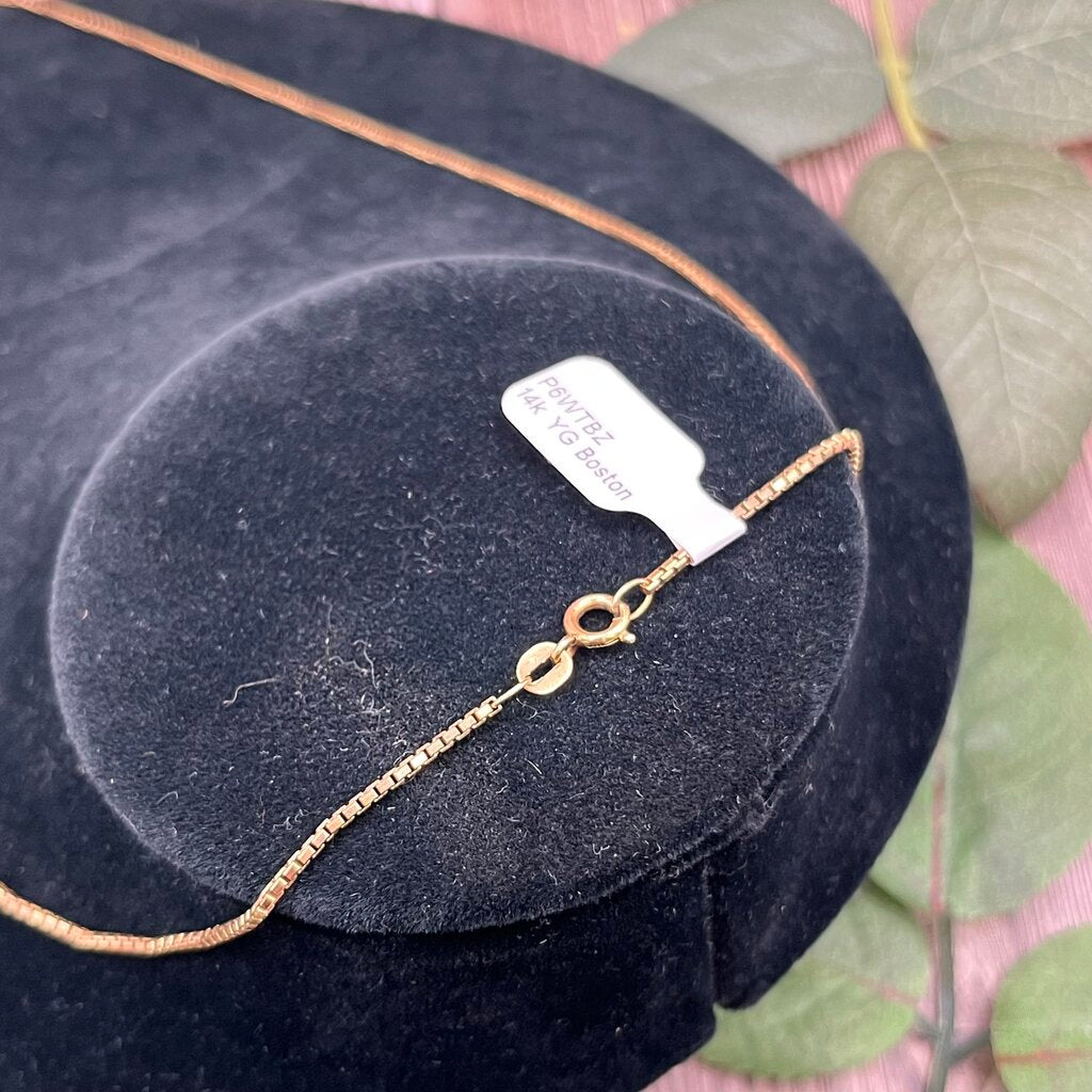 14k YG Boston Chain Necklace