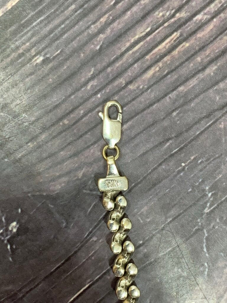 14k WG Links Bracelet