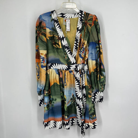 Farm L/s Floral Mini Dress