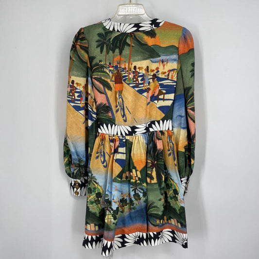 Farm L/s Floral Mini Dress