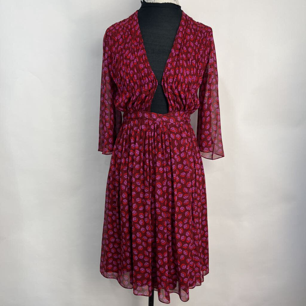 DVF Silk Floral Wrap Dress