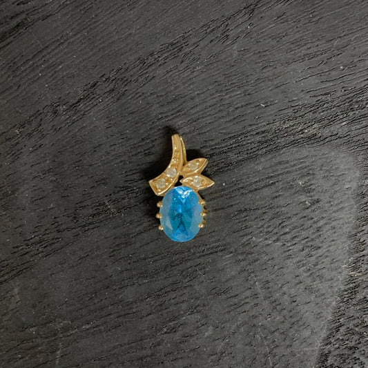 14k Gem & Diamonds Pendant