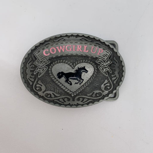 Cowgirl Up Belt Buckle