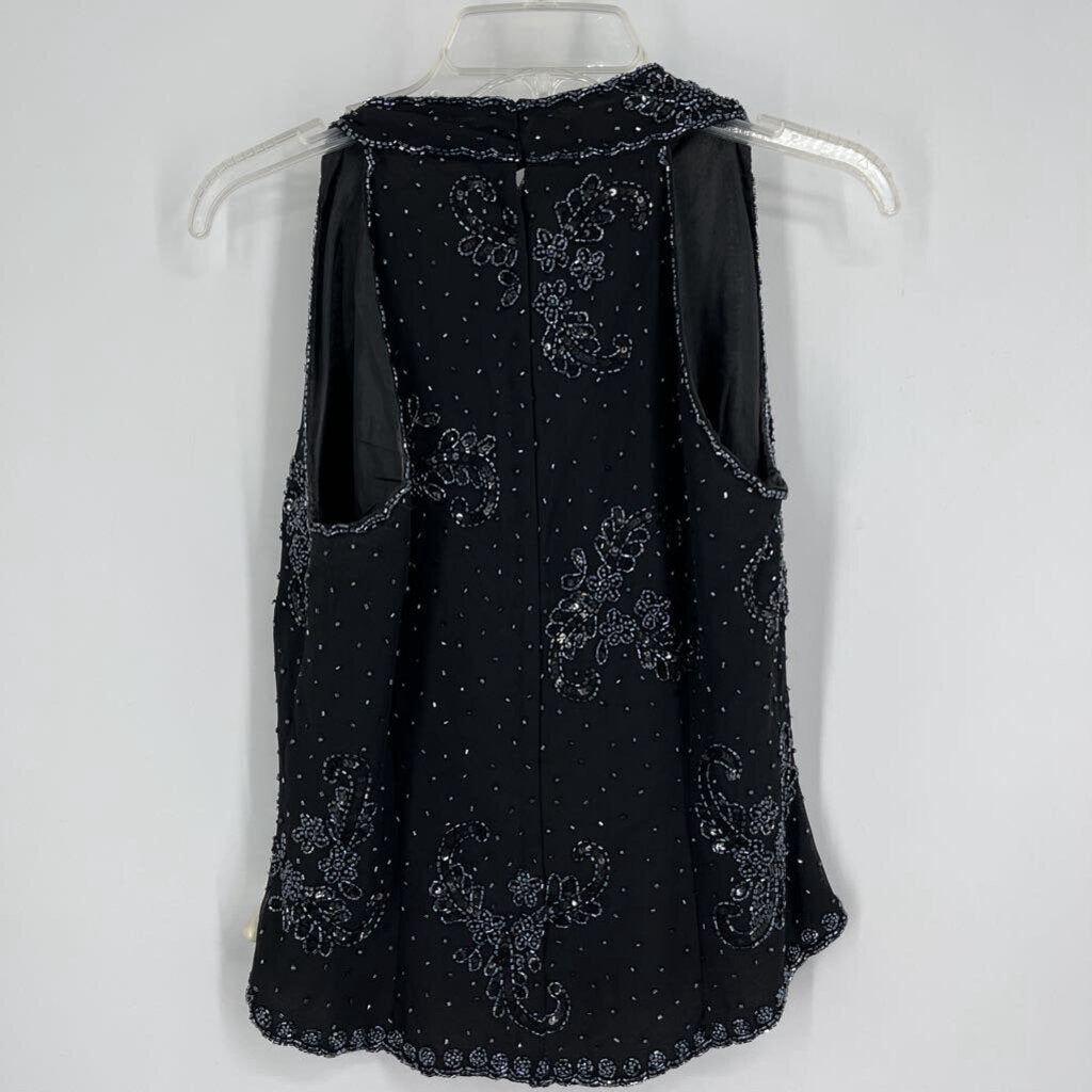 Jkara Sleeveless Beaded Shirt