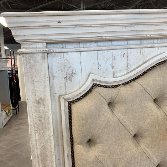 Benchcraft Whitewashed Bed Frame