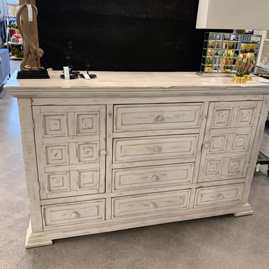 Benchcraft Whitewashed Dresser