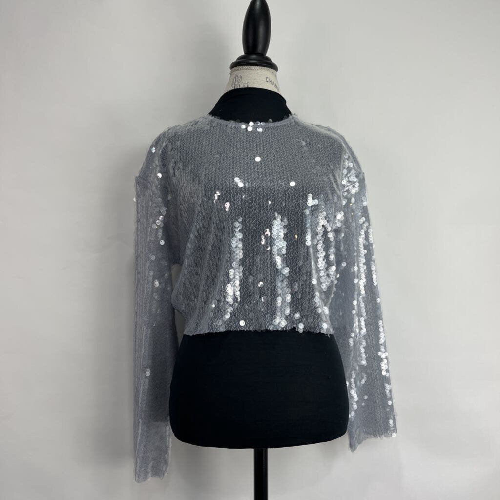 Zara L/s Sequin Shirt