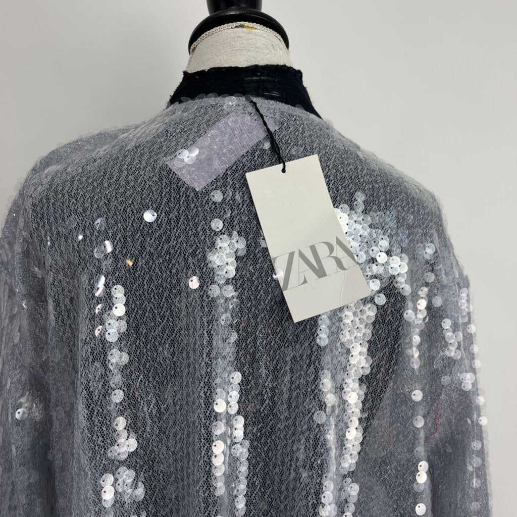 Zara L/s Sequin Shirt