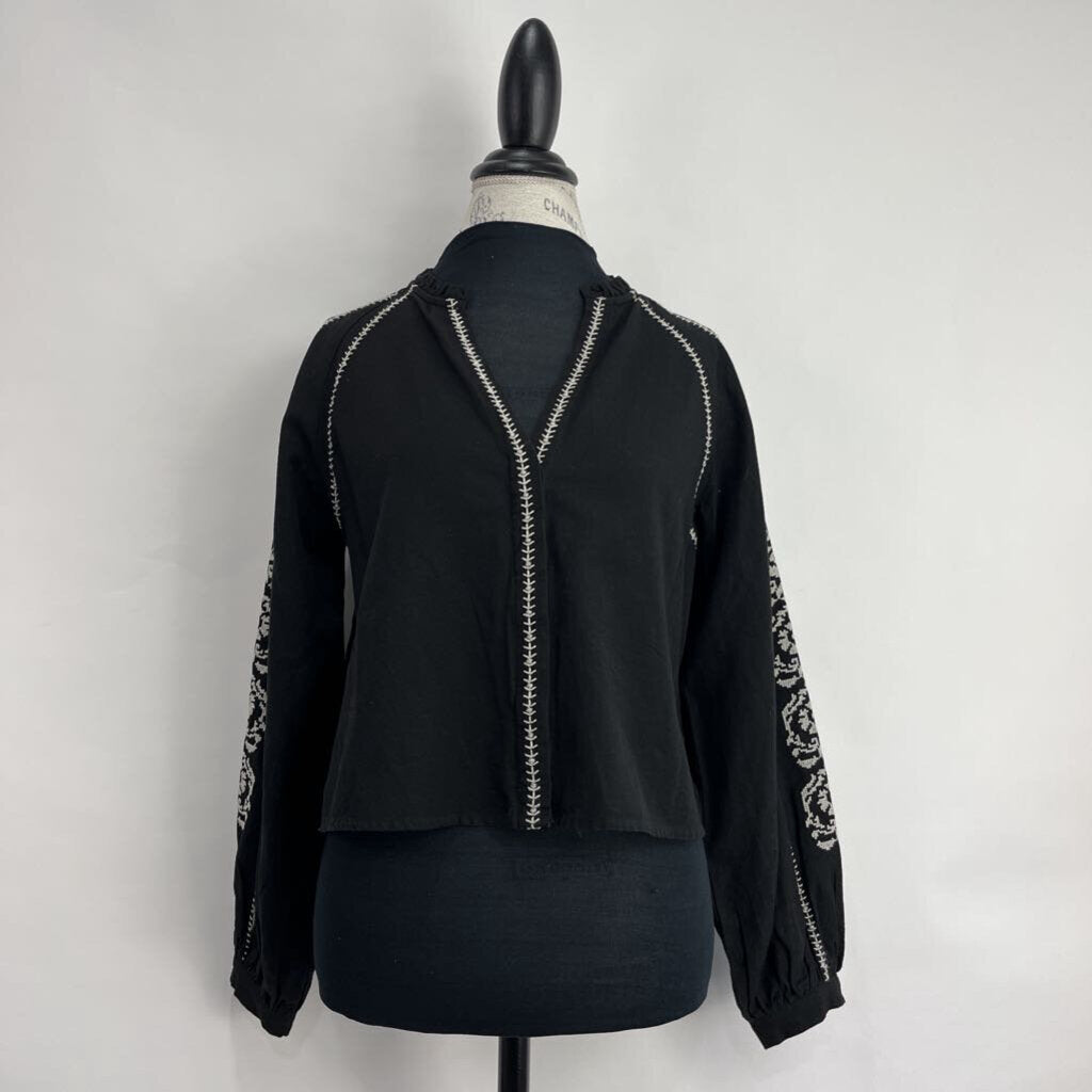 Zara L/s Embroidered Shirt