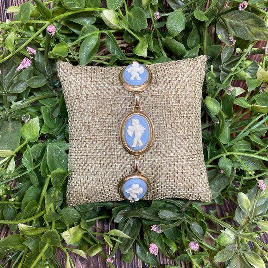 Vintage Cupid Cameo Bracelet