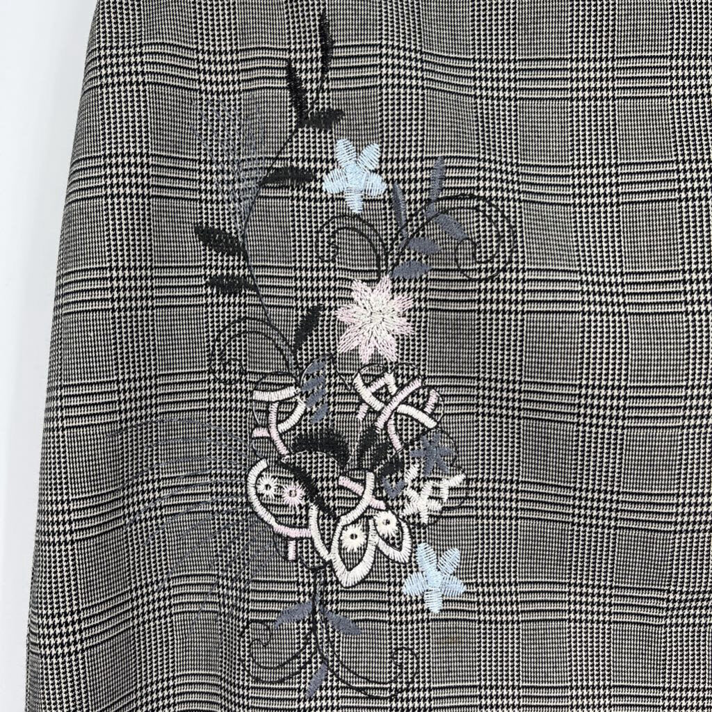 Worth Floral Plaid Skirt