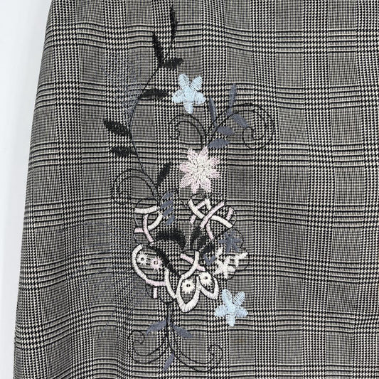 Worth Floral Plaid Skirt