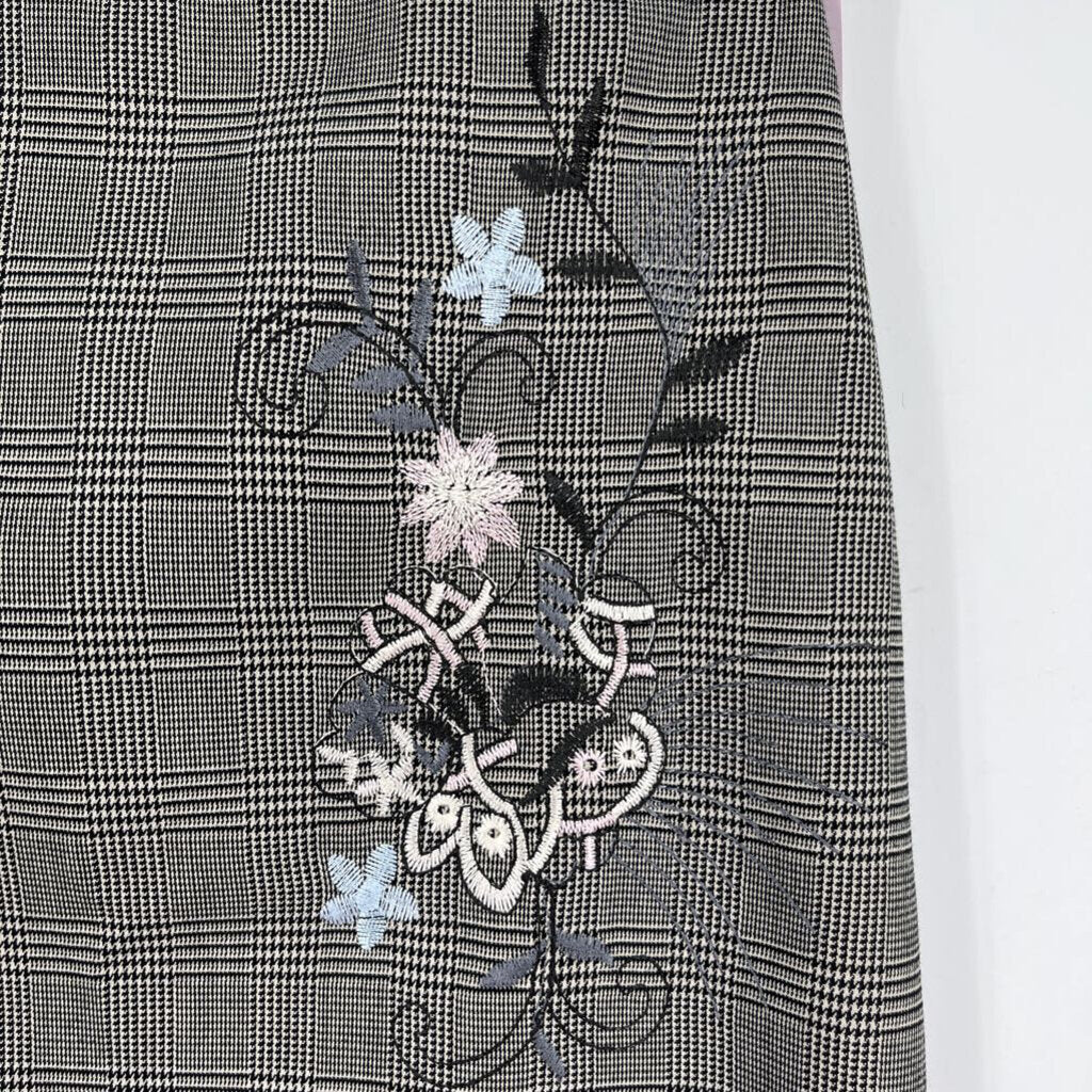 Worth Floral Plaid Skirt