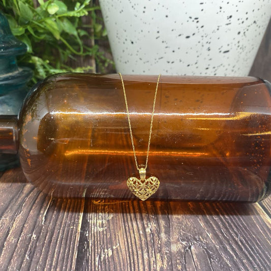 10k Heart Necklace
