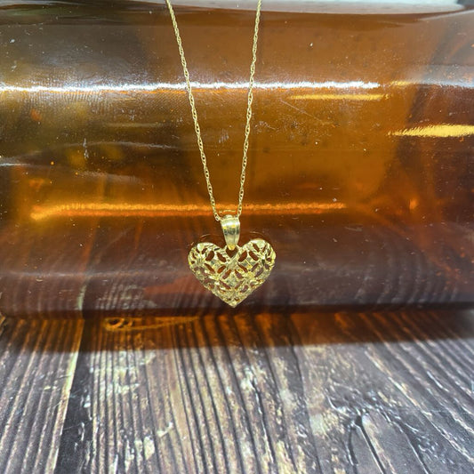 10k Heart Necklace