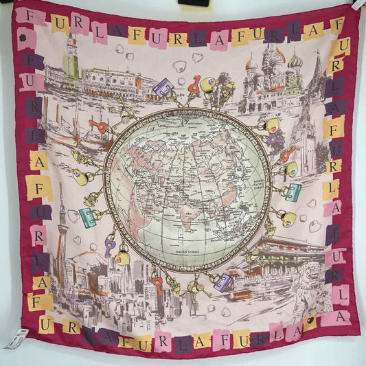 Furla map Scarf