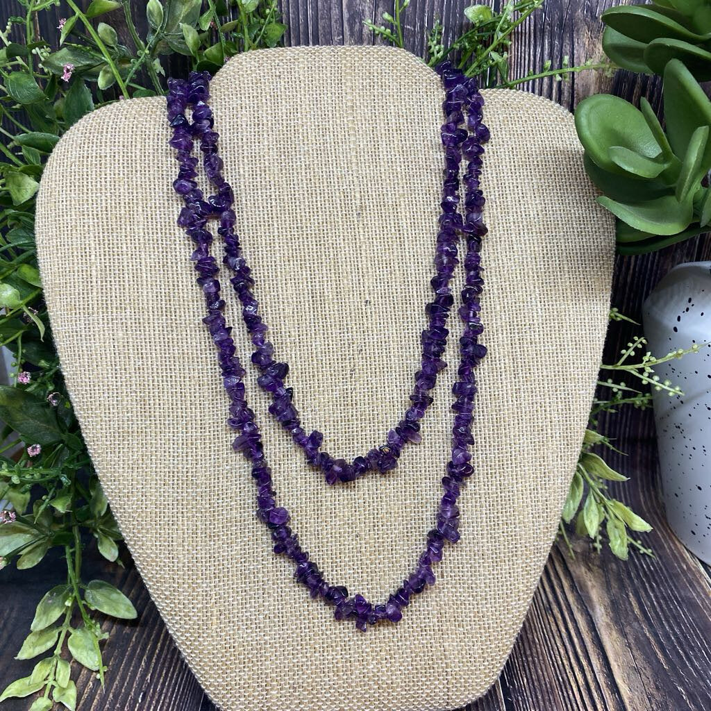 Amethyst Chips Necklace