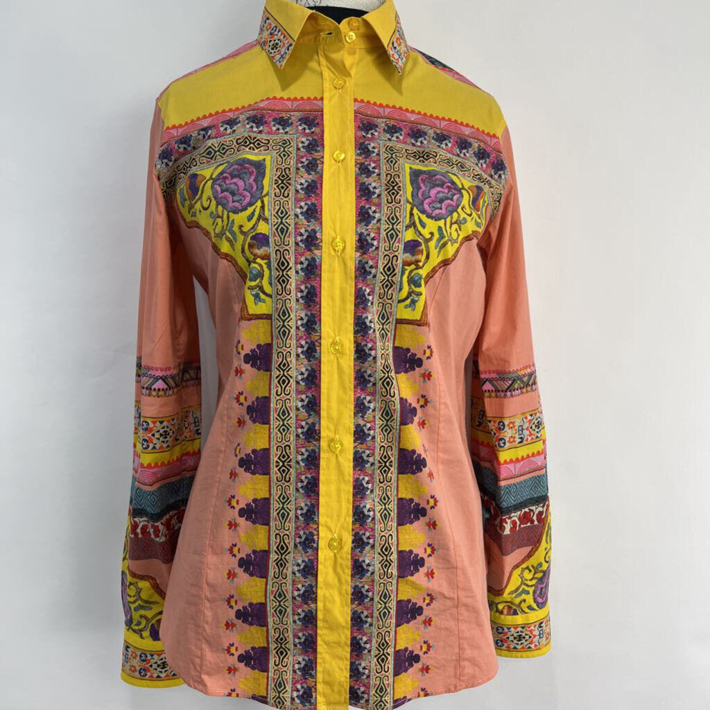 Etro L/s Multi Print Shirt