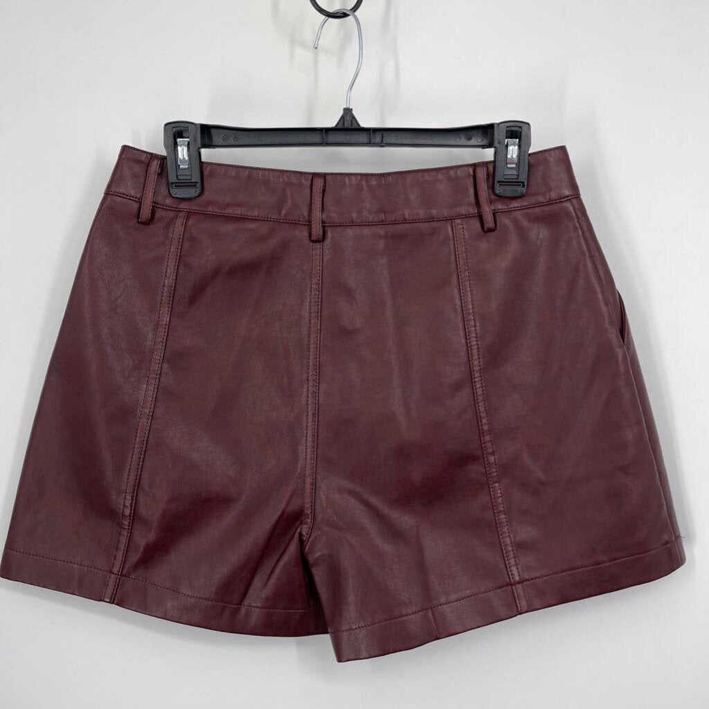 She + Sky Faux Leather Shorts