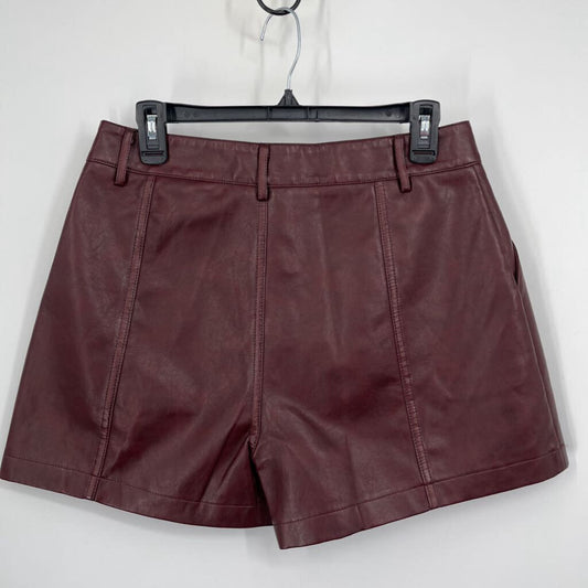 She + Sky Faux Leather Shorts