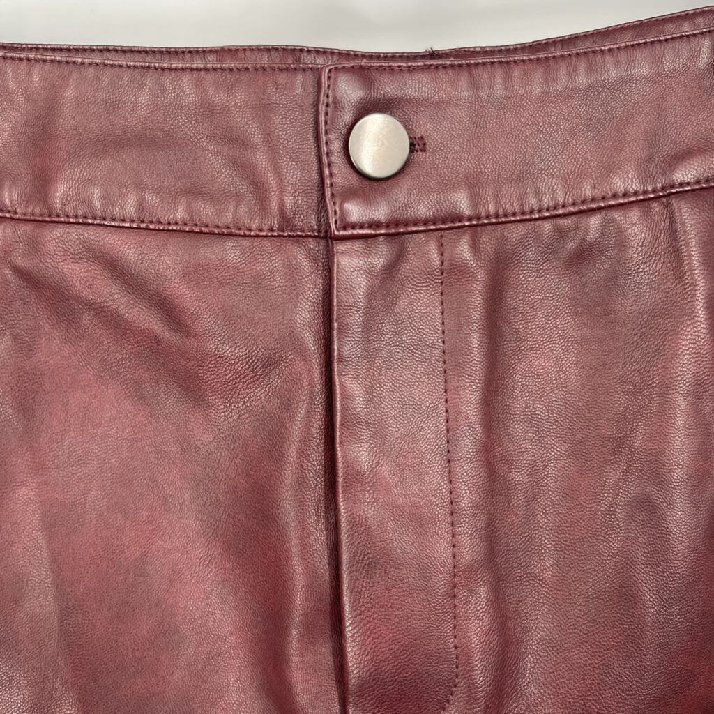 She + Sky Faux Leather Shorts