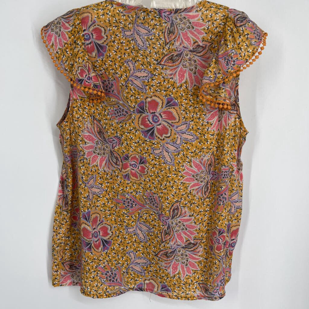 Nanette Lepore Sleevless Floral Shirt