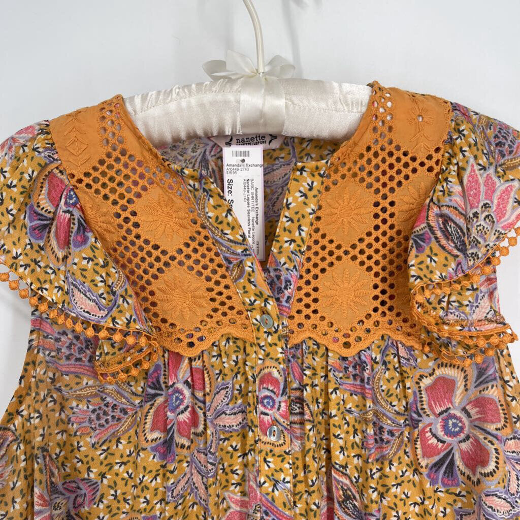 Nanette Lepore Sleevless Floral Shirt