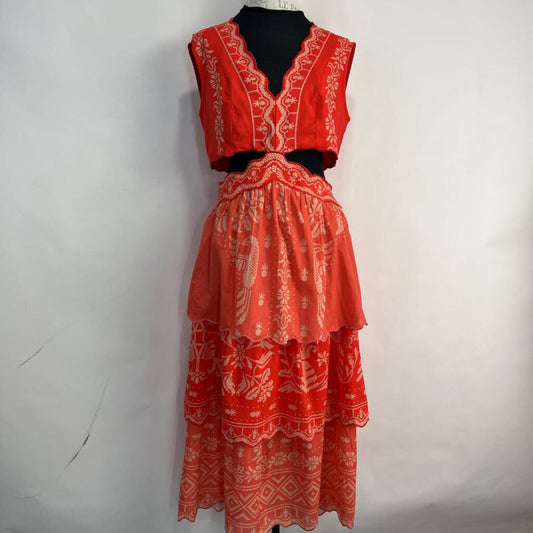 Farm Open Waist Maxi Dress