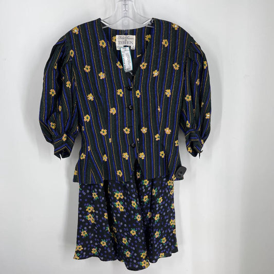 Teri Jon 2pc Silk Print Dress