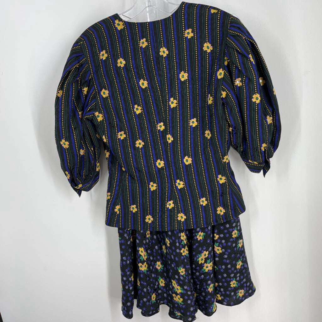 Teri Jon 2pc Silk Print Dress