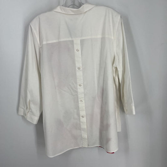 Chicos 3/4 Slv Floral Shirt