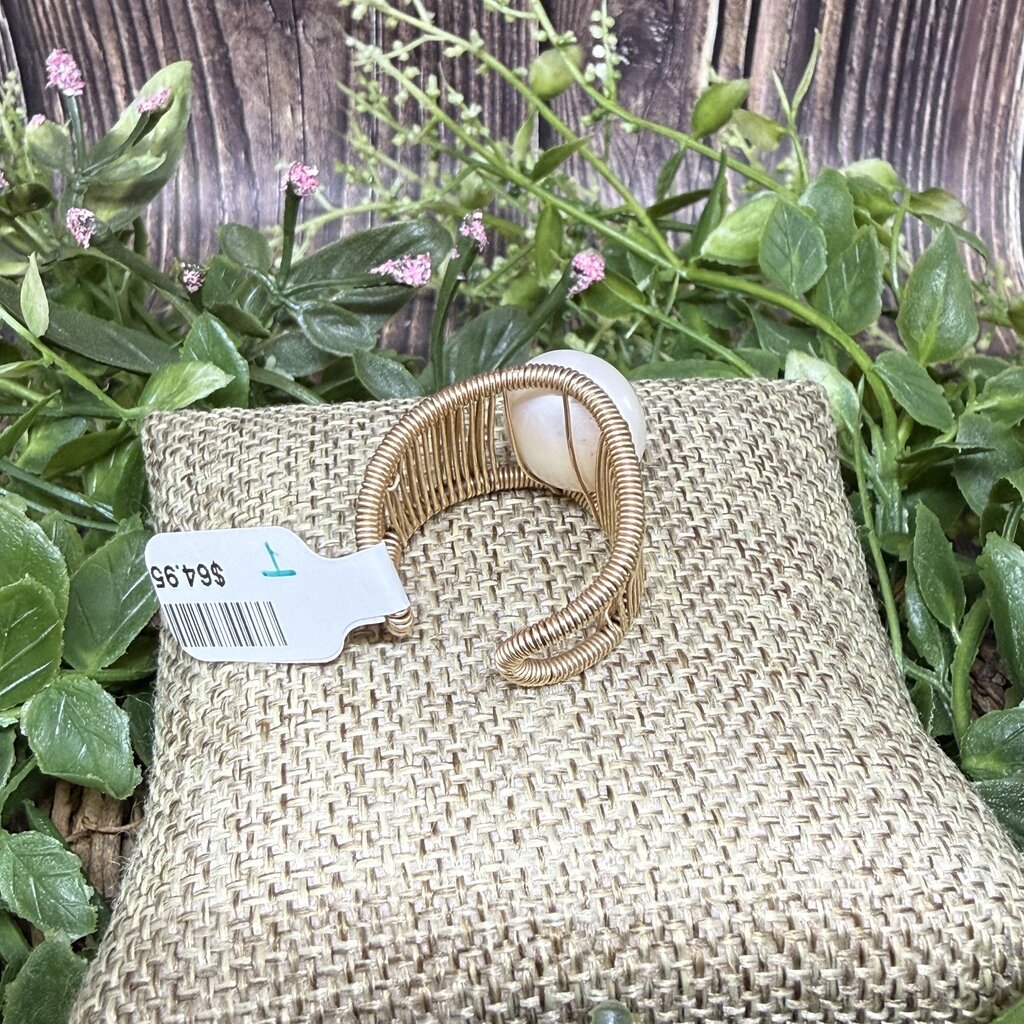 Pearl Wire Wrapped Ring